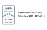10 Years Super Lawyers
